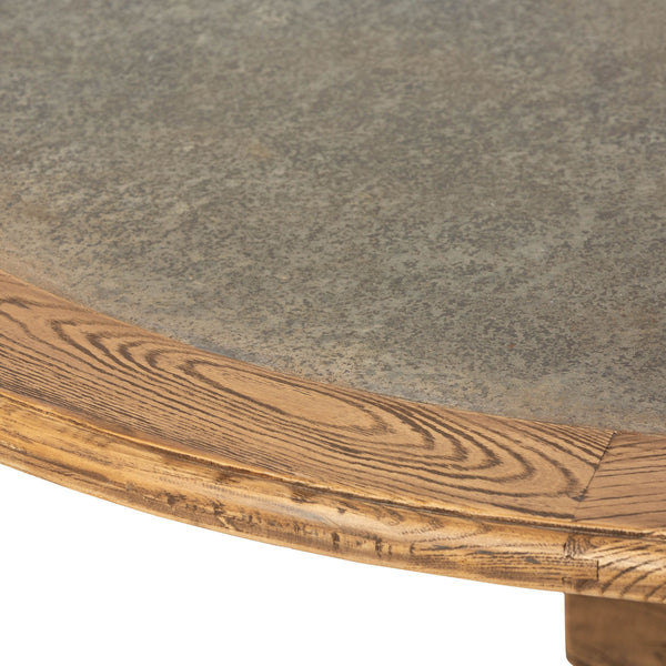Aged Zinc Top Round Dining Table – Prop & Decor Outlet Aged Zinc Top Round Dining Table – Prop & Decor Outlet
