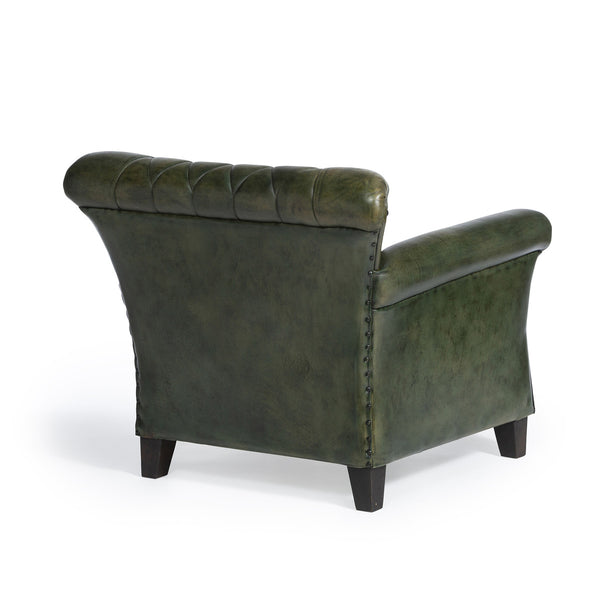 Brad leather online armchair