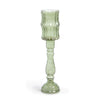 Maybelle Green Glass Candle Holder/Vase