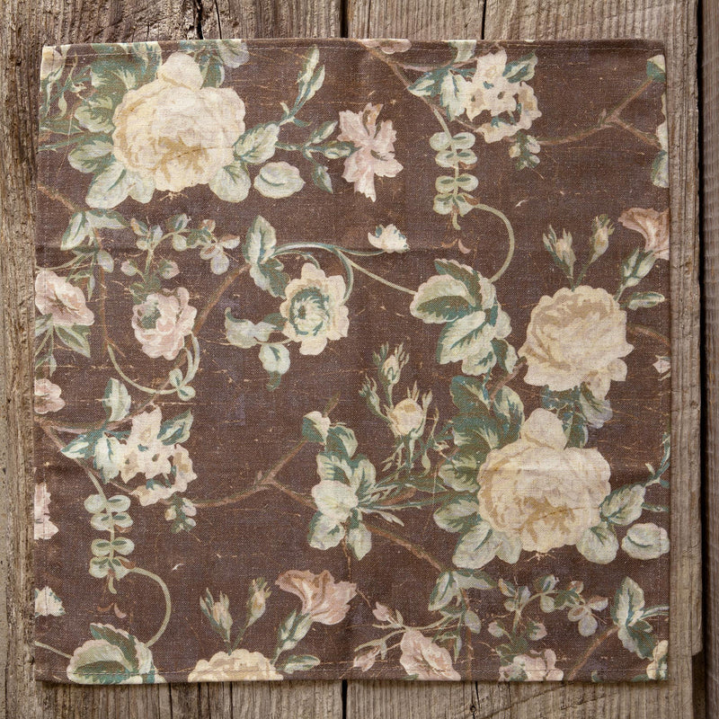 Vintage Rose Cloth Napkin SET 4