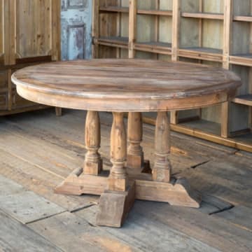 Old Pine Balustrade Table
