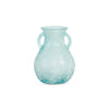 Glass Vase with Handles, Frosted Small