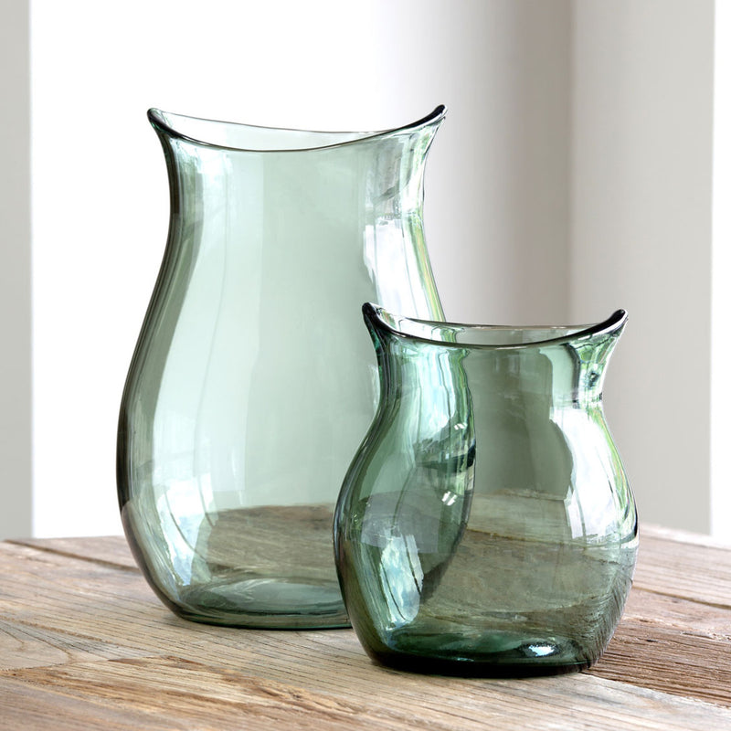 Greenfields Glass Flower Vase, Large