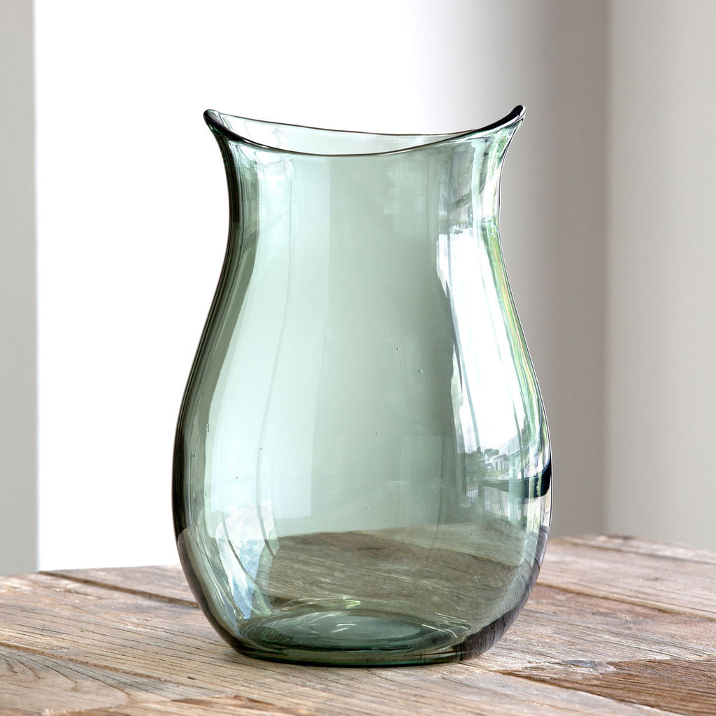 Greenfields Glass Flower Vase, Large