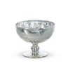 Mercury Glass Wreath Etched Compote