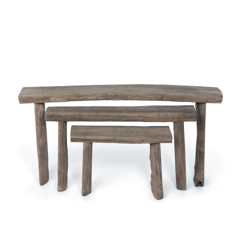 Reclaimed Wood Nesting Tables Set of 3
