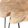 Handcrafted Wood Slab Accent Table
